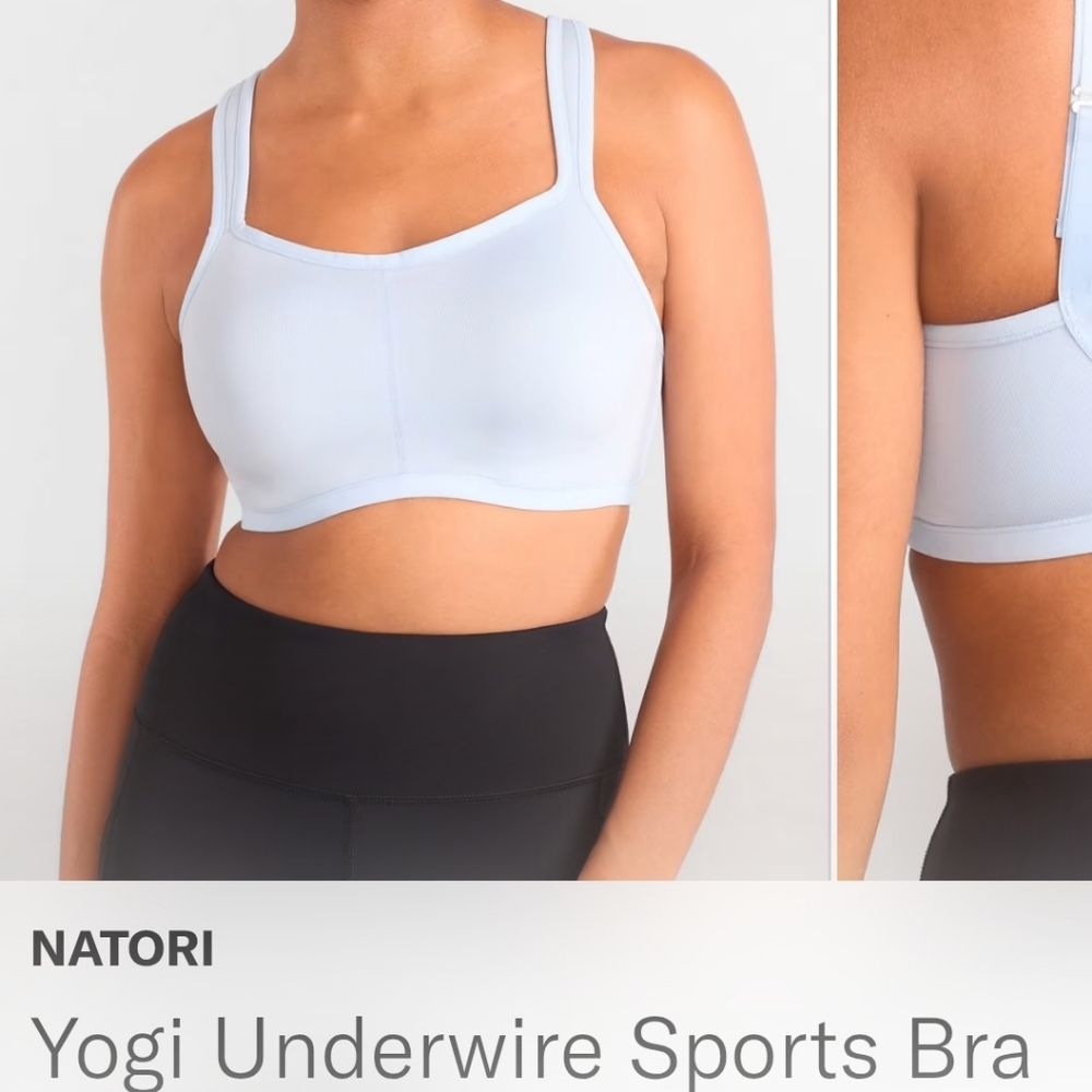Natori Sky Blue Yogi Underwire Sports Bra